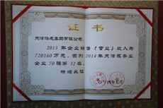 2014天津服務(wù)業(yè)企業(yè)70強證書.jpg