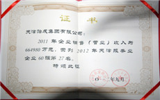 2012年天津服務(wù)業(yè)企業(yè)60強第27名-證書.jpg